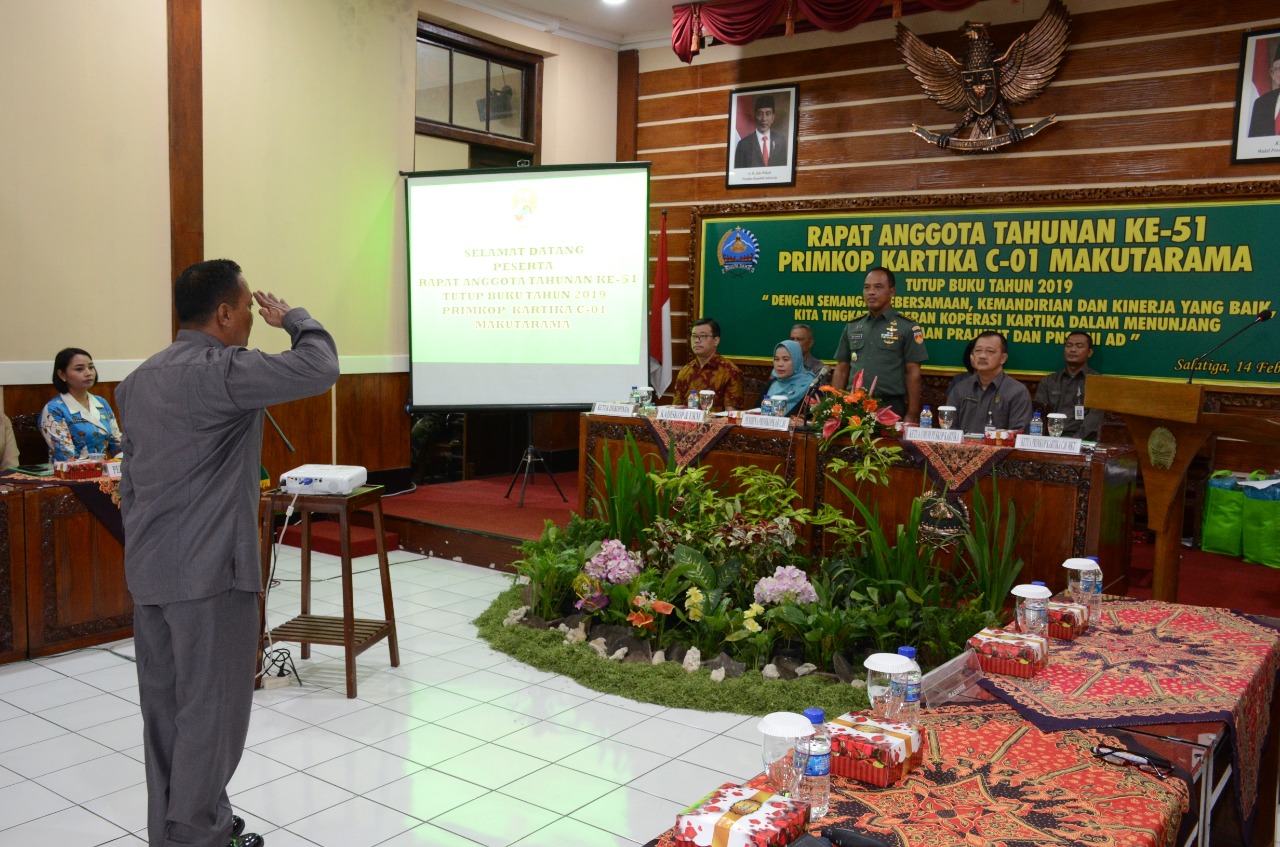 Primkop Kartika C.01 Makutarama Melaksanakan  Rapat Anggota Tahunan